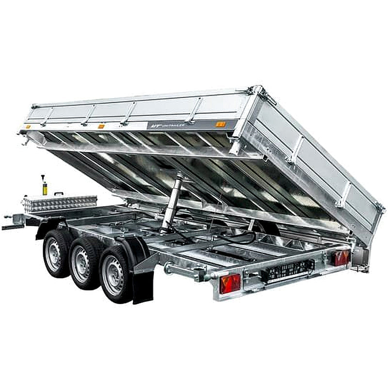 Remolque basculante hidráulico 3 ejes 6m 3500kg UNITRAILER TASKER