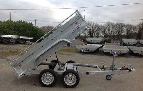 Remolque basculante de alta resistencia Lider, PTAC 1500 kg, ejes dobles con freno