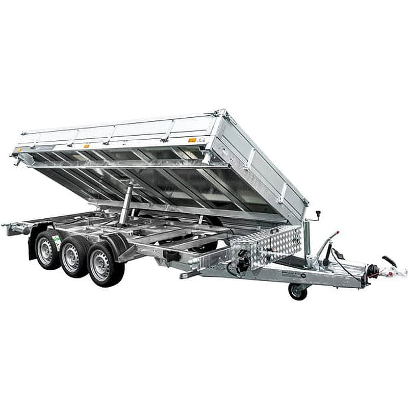 Remolque basculante hidráulico 3 ejes 6m 3500kg UNITRAILER TASKER