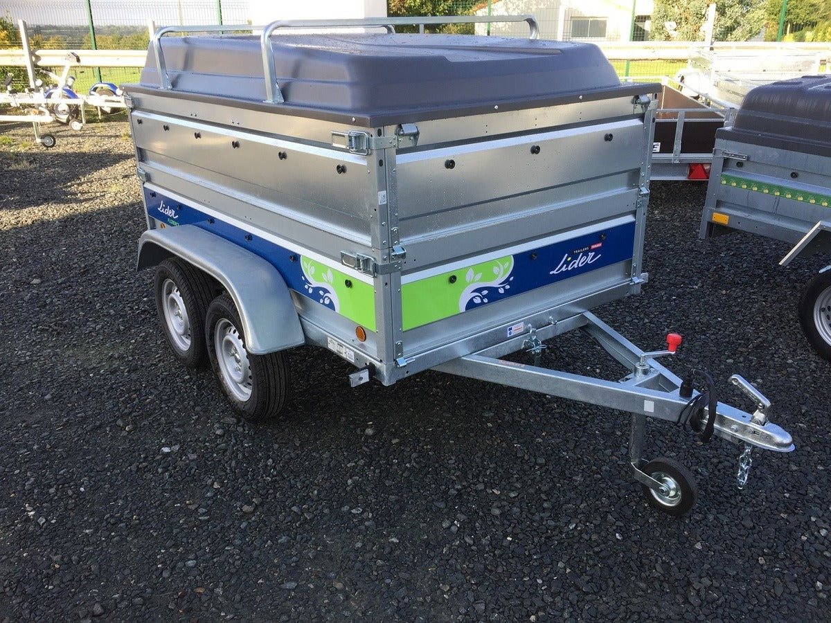 Remolque 2 ejes lider florence 39330 -GVW 500KG O 750KG 2330 x 1320 H39 cm
