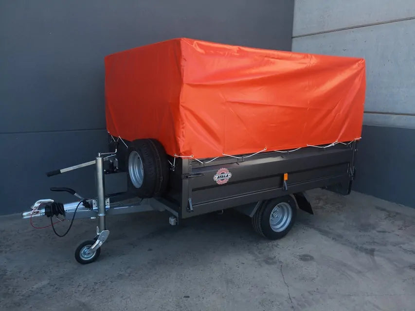 Remolque basculante hidráulico 750 kg – ruedas por debajo 2200 x 1600 x 400 mm
