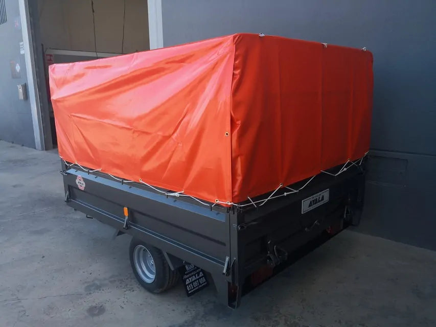 Remolque basculante hidráulico 750 kg – ruedas por debajo 2200 x 1600 x 400 mm