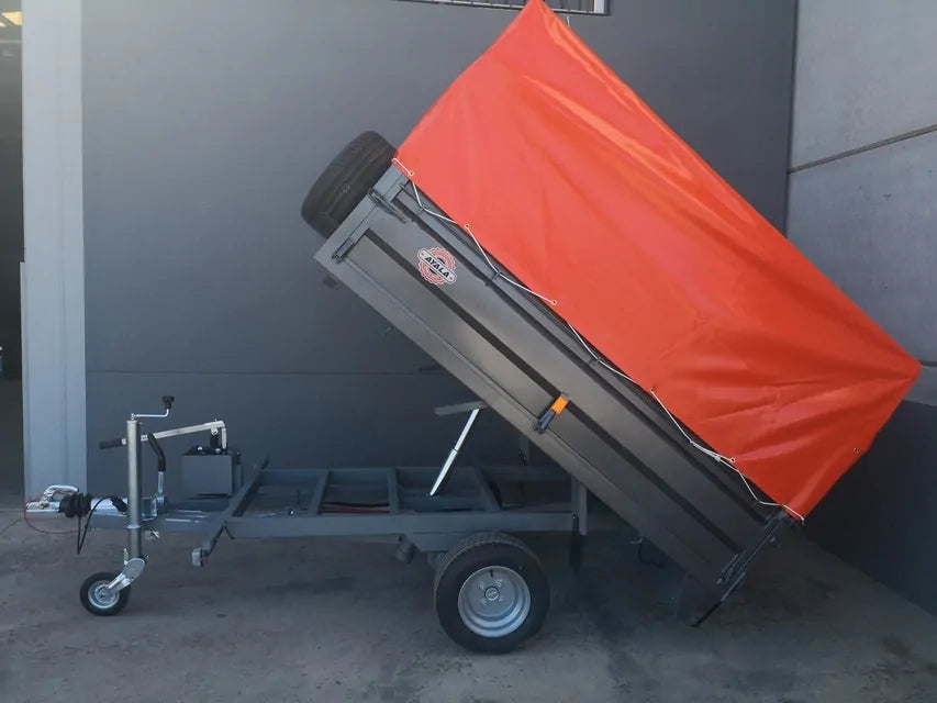 Remolque basculante hidráulico 750 kg – ruedas por debajo 2200 x 1600 x 400 mm