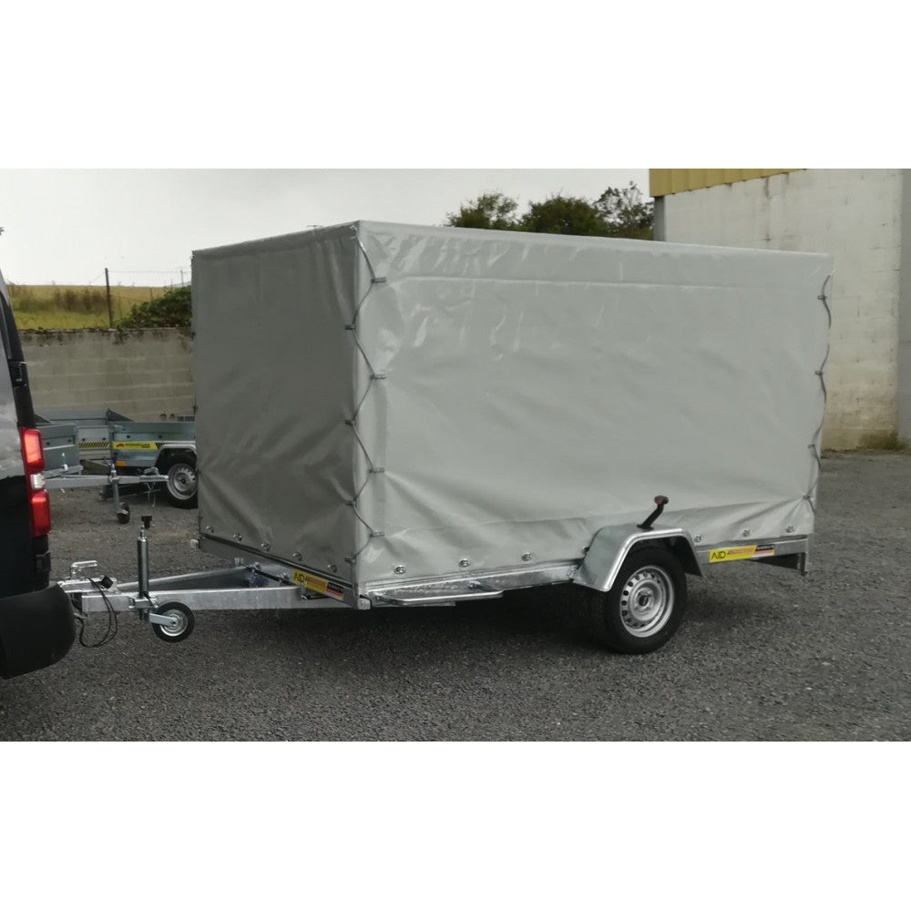 Remolque de plataforma multiusos – gran capacidad con laterales de malla alta 350 x 172 cm / 294 x 172 cm