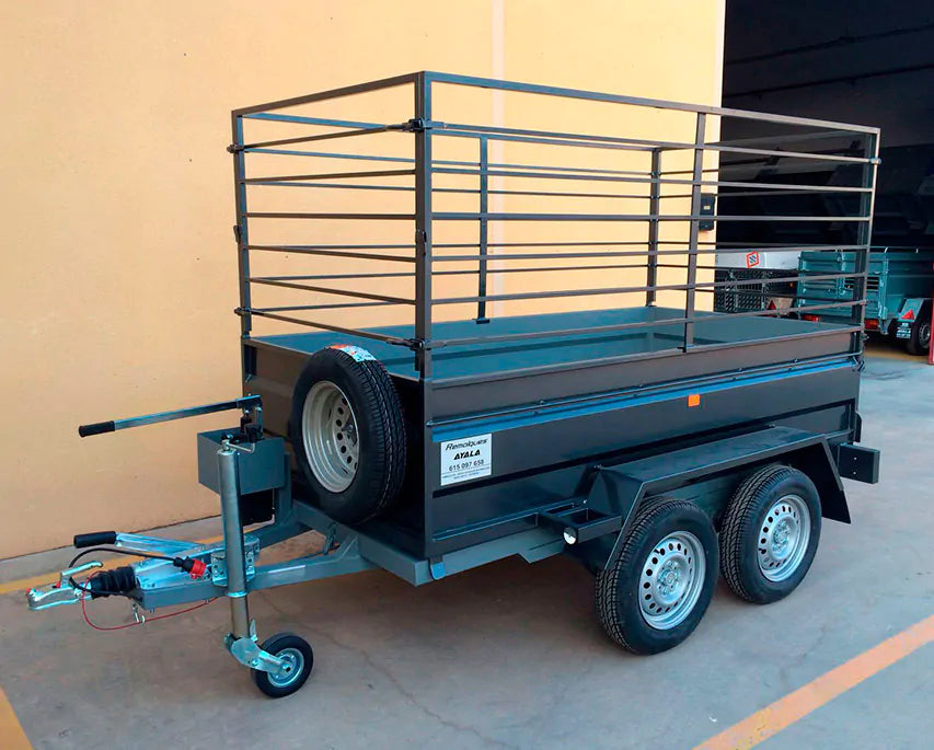 Remolque 2 ejes 2.500 x 1.500 x 500 – reforzado – mma 750 kg